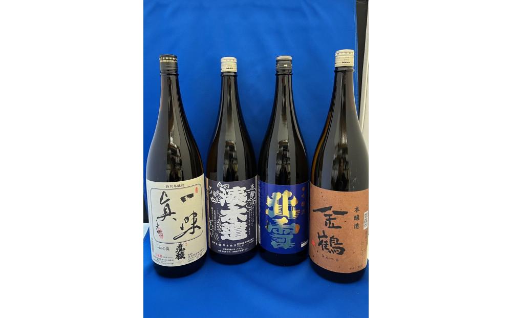 佐渡の酒を一升瓶で！本醸造・吟醸酒　1.8L×4本