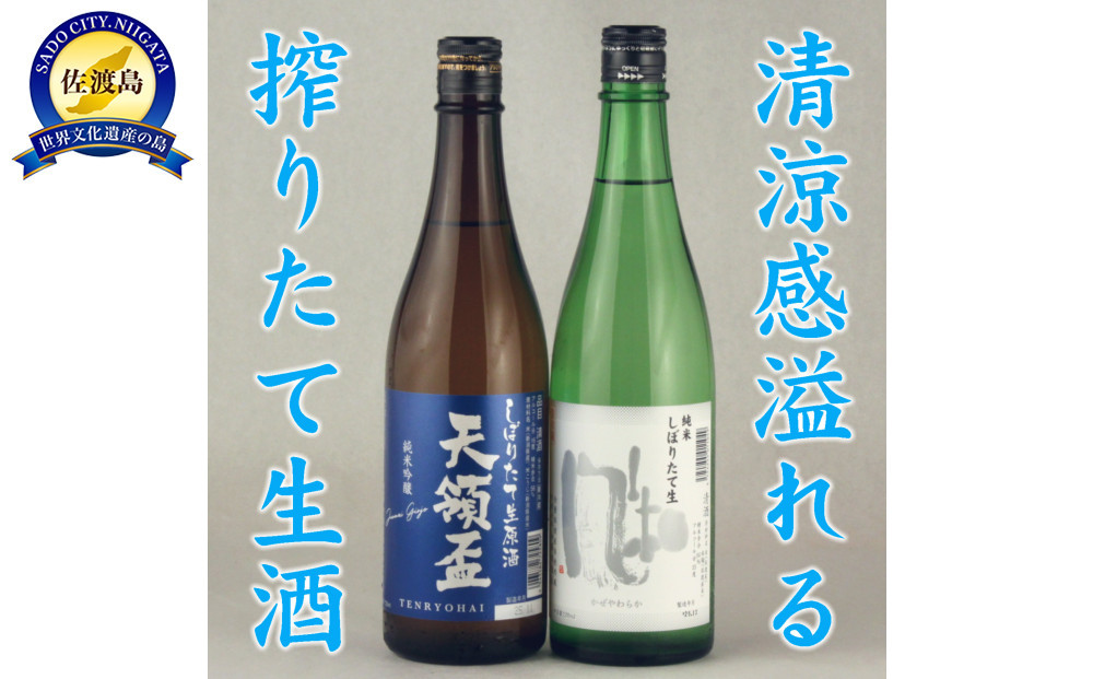 金鶴・天領盃の新酒生酒 720mlX2本セット