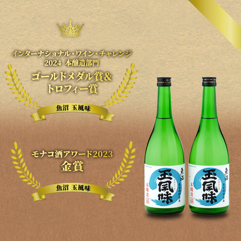 【IWC2024 ゴールドメダル&トロフィー受賞酒】魚沼玉風味720ml　2本セット