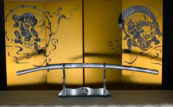 精密日本刀『鶴丸国永』鞘・鍔・柄付