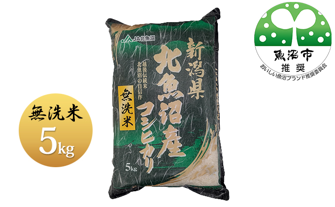 令和7年産 魚沼産コシヒカリ 無洗米 5kg お米
