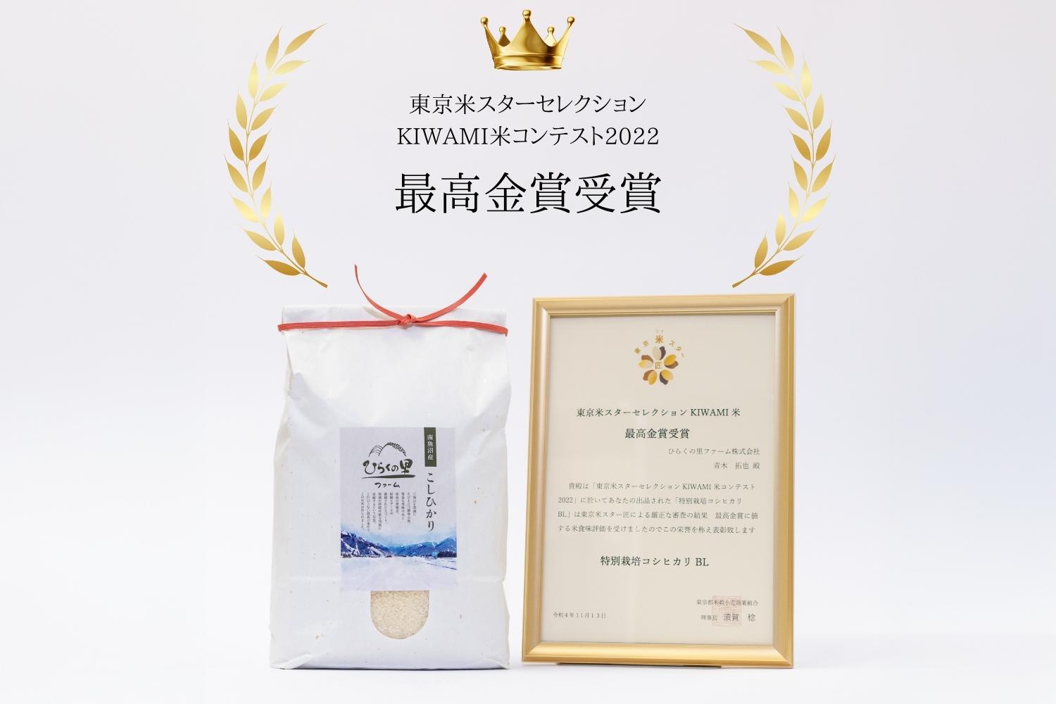 【R7年産】最高金賞 南魚沼産コシヒカリ 白米5kg×2 もっちり甘い！ ひらくの里ファーム