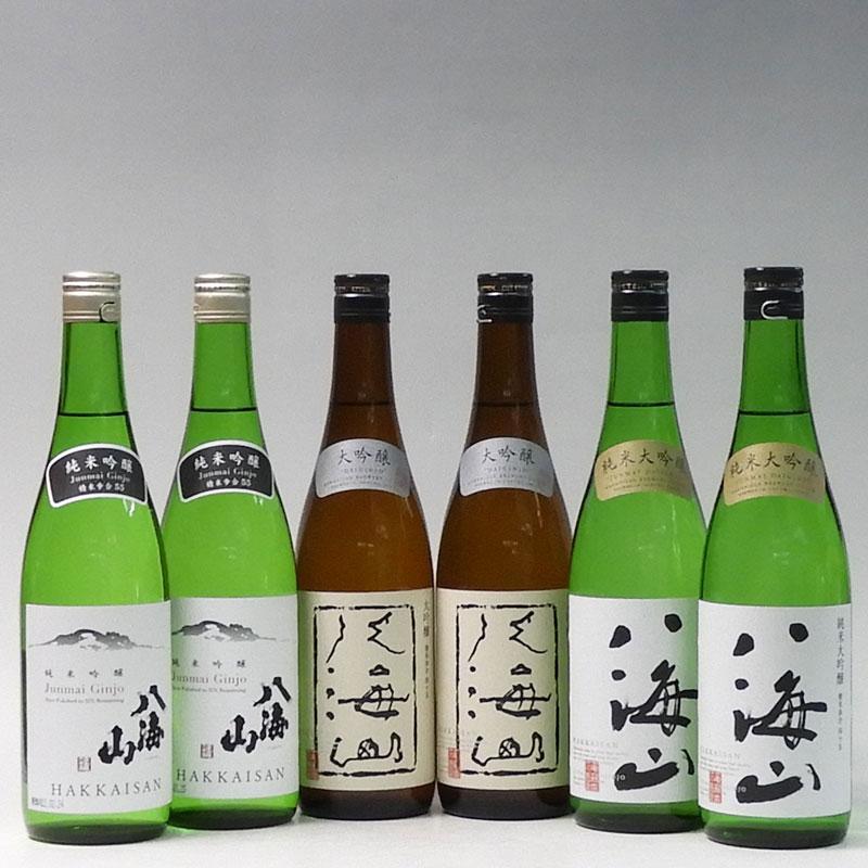 日本酒 八海山 純米吟醸・大吟醸・純米大吟醸 720ml×6本セット