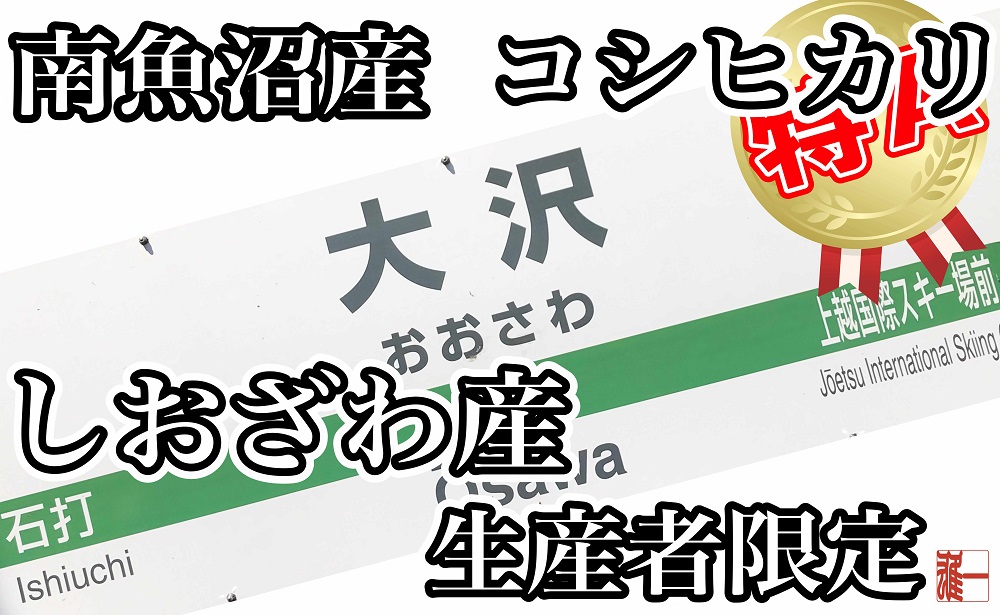 【令和7年産】【定期便：10Kg×9ヶ月】生産者限定 契約栽培 南魚沼しおざわ産コシヒカリ【2025年10月上旬より順次発送予定】