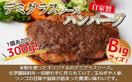 わらじハンバーグ 300g×6 こだわり 手作り 自家製 ハンバーグ デミグラス ソース 大きい 温めるだけ なぐも 冷凍 惣菜 簡単 調理 肉 おかず 新潟県 南魚沼市