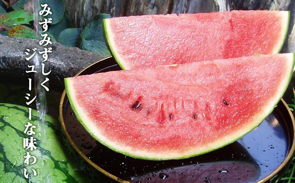 先行予約【高級】八色原すいか小玉４玉【2026年7月中旬発送】【お届け日時指定不可】