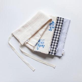 《首肩用》ao×accos 魚沼産コシヒカリで作った米ぬか・玄米カイロ　ジャガード