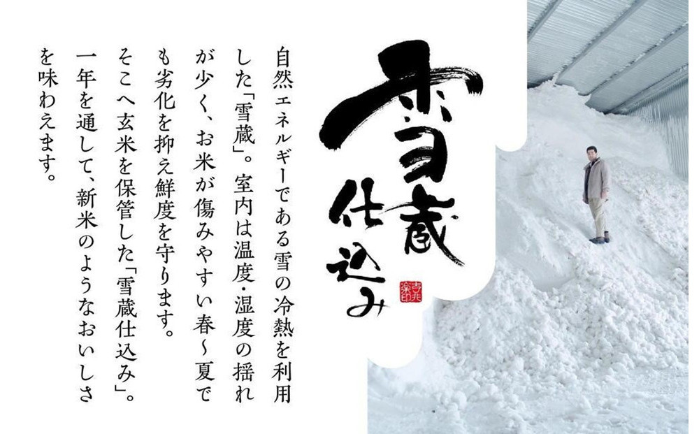 雪蔵氷温米 南魚沼産こしひかり2kg【高島屋選定品】