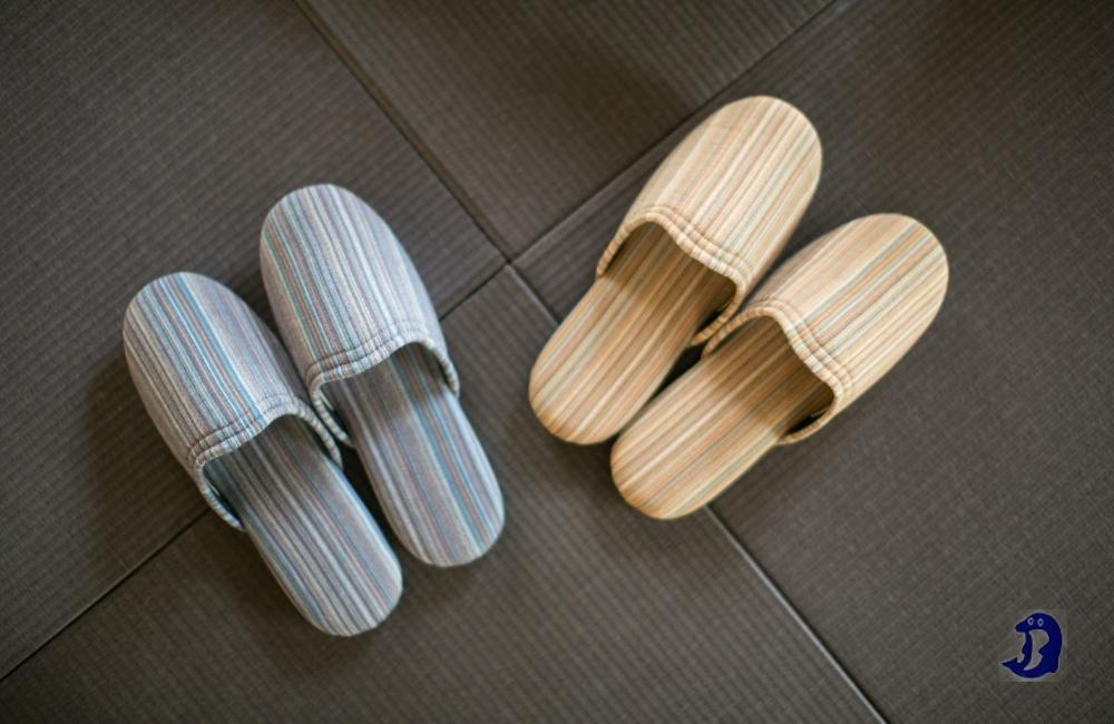 しじらストライプ　ドルフィンソフトスリッパ　Sサイズ　レッド 1足