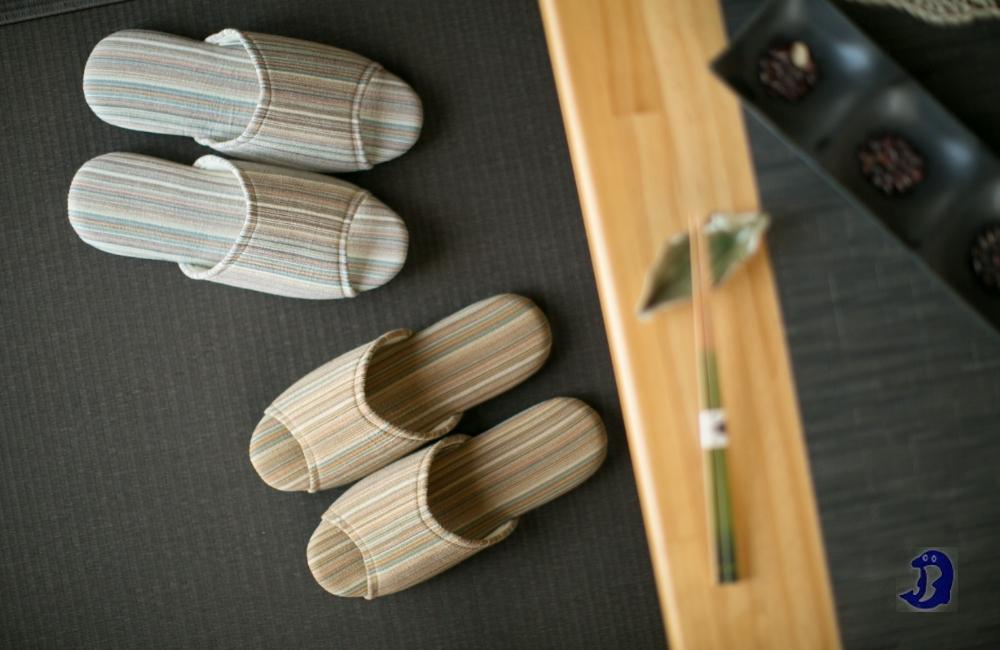 しじらストライプ　ドルフィンソフト前アキスリッパ　Sサイズ　レッド 1足