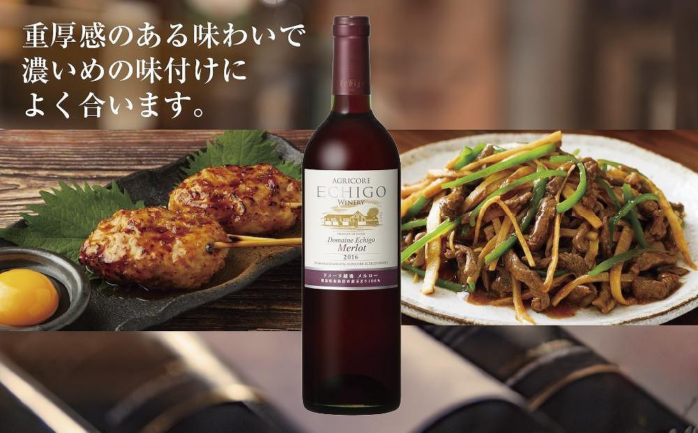 ドメーヌ・越後メルロー  赤 750ml アグリコア  越後ワイナリー  南魚沼市産メルロー 辛口 ミディアムボディ アルコール度数 12% 国産ワイン 魚沼ワイン わいん 送料無料 新潟県 南魚沼市