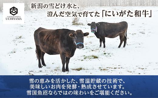 ローストビーフ 200g 2個 計400g にいがた和牛 黒毛和牛 国産 和牛 肉 牛肉 専用ソース付き 新潟県 南魚沼市 冷凍 YUKIMURO WAGYU UCHIYAMA 内山肉店