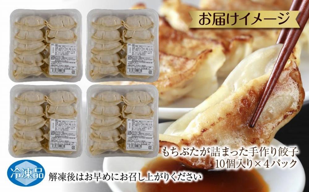 和豚 もちぶた 手作り餃子 10個入り×4袋 計40個 ぎょうざ ギョウザ 冷凍 国産 豚肉 ポーク 簡単 国産野菜 お惣菜 おつまみ 晩酌 お取り寄せ グルメ 肉の片山 送料無料 新潟県 南魚沼市