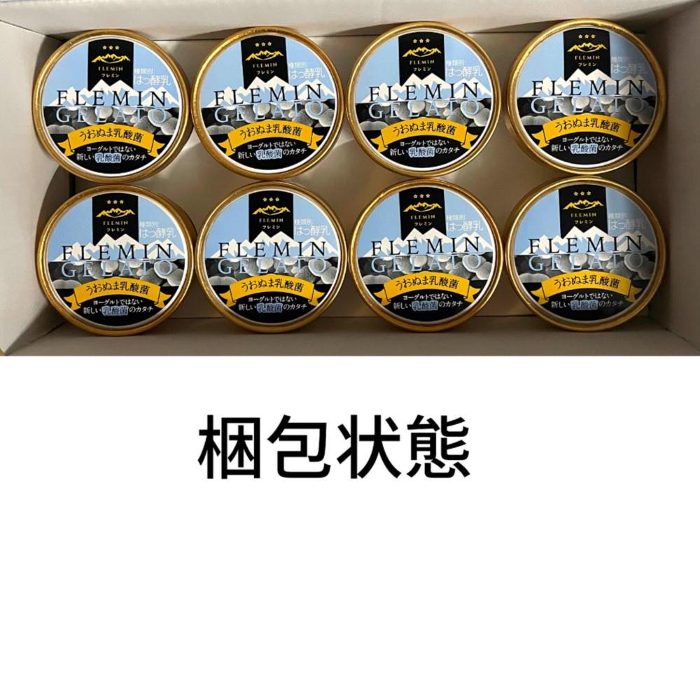 フレミンジェラート｜うおぬま乳酸菌ジェラート（110ml×８個）【グランプリ受賞品】