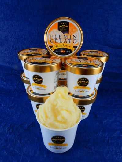 【銘雪】さわやかオレンジシャーベット　12個／フレミン