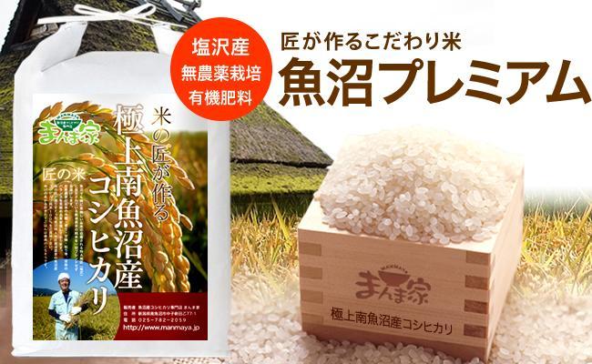 【令和7年産新米予約】【定期便】魚沼プレミアム（有機肥料、農薬不使用）「匠が作るこだわり米」精米10ｋｇ×全6回【2025年9月中旬より順次発送予定】
