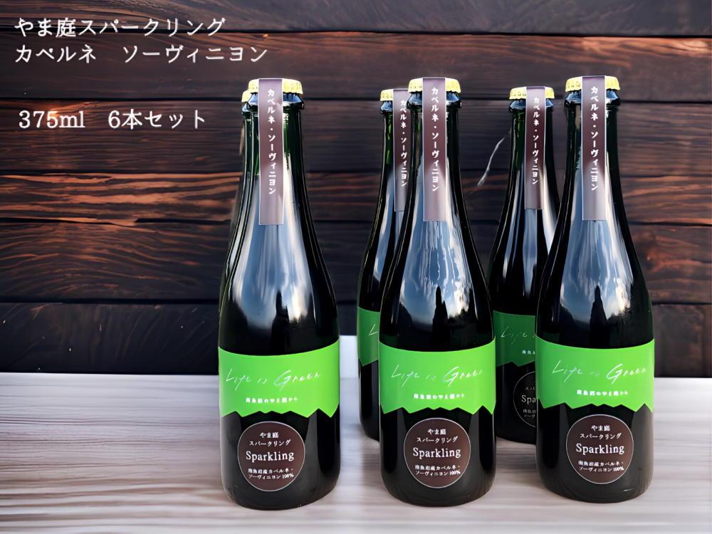 カベルネ・ソービニヨンの辛口スパークリングワイン 小瓶6本セット