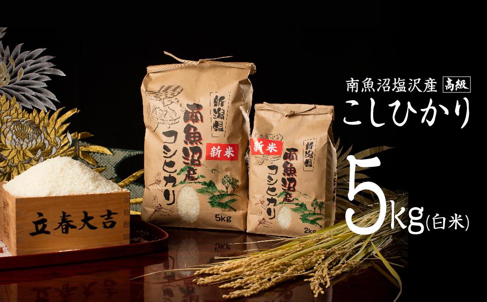 【12月20日ご入金確認分まで年内発送】【令和7年産 新米】【高級】南魚沼塩沢産こしひかり5kg(白米)【令和7年11月下旬以降発送】