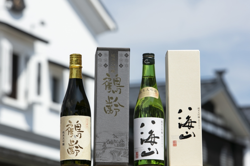 越後の名酒「鶴齢」「八海山」純米大吟醸飲み比べセット（各720ml）