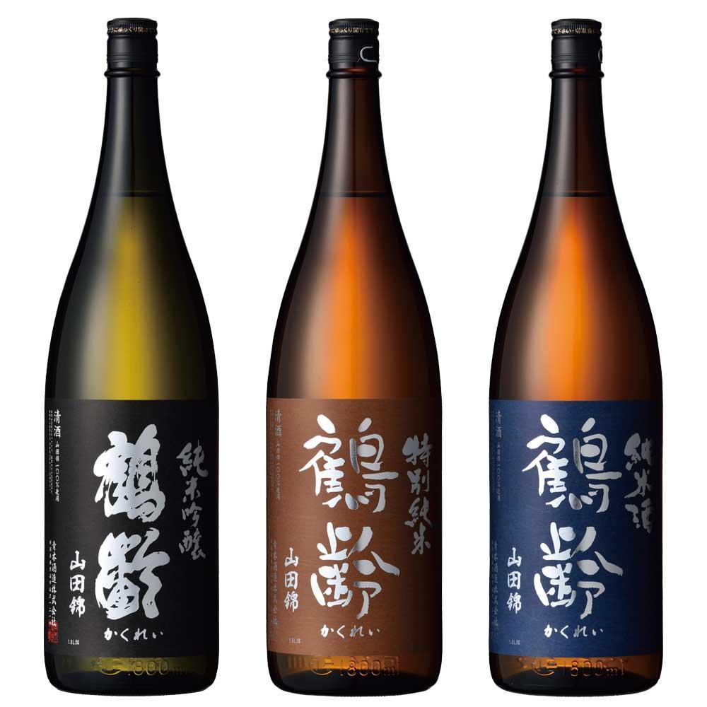 日本酒 鶴齢 無濾過生原酒 山田錦 1800ml　3本セット 限定品