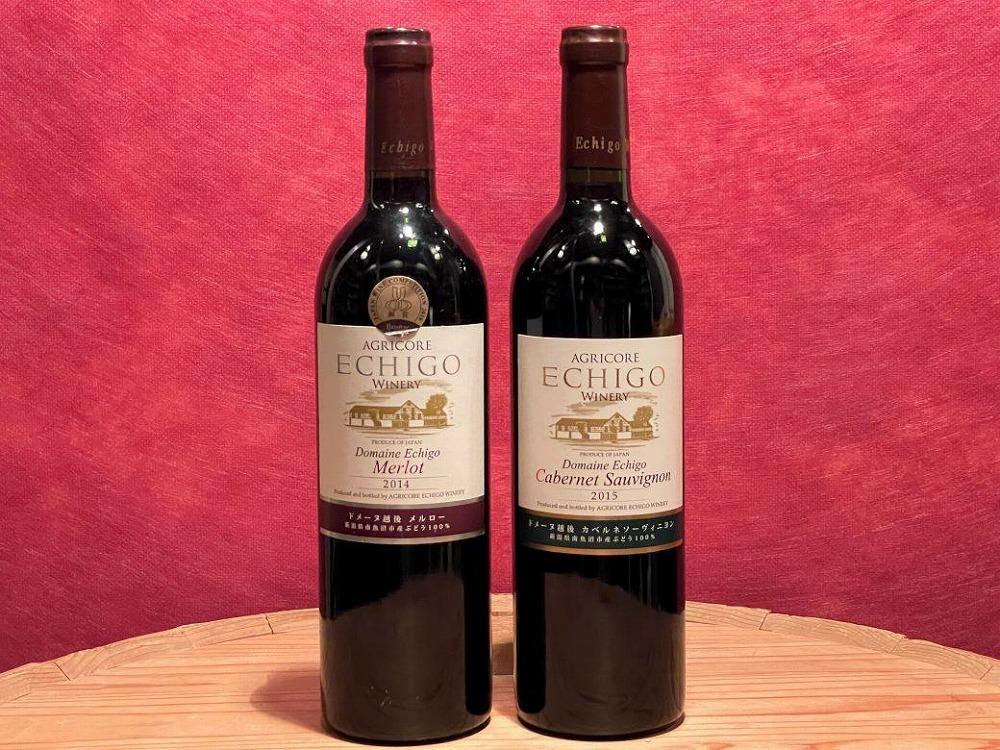 ドメーヌ越後　高級赤ワインセット(750ml×2本)