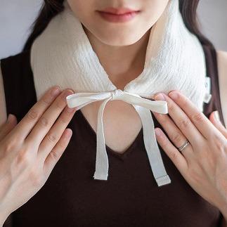 《首肩用》ao×accos 魚沼産コシヒカリで作った米ぬか・玄米カイロ　ジャガード