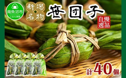 新潟県 南魚沼市 笹団子 10個 × 4袋  計40個 やまと食品 和菓子 お菓子 和スイーツ あんこ 新潟名物 お取り寄せ グルメ お中元 お歳暮 お土産 ギフト【2026年（令和8年）1月8日より順次発送予定】