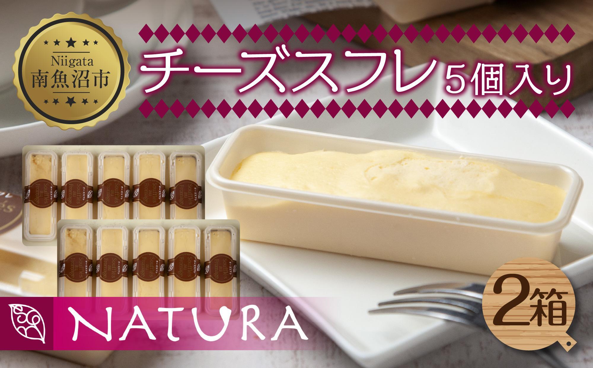 チーズスフレ スフレ 5個×2 計10個 おやつ スイーツ 洋菓子 誕生日 お祝い 贈り物 ギフト プレゼント お取り寄せ 冷凍 グルメ お土産 パーティー 魚野の里 ナトゥーラ 新潟県 南魚沼市