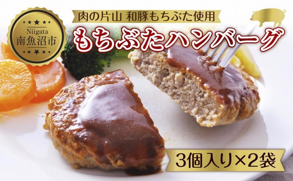 和豚 もちぶた ハンバーグ 各120g×3個入 2袋セット もちぶた100%使用 国産 豚肉 ポーク ハンバーグ プレーン 冷凍 手軽 湯せん