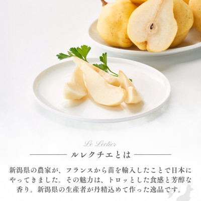弥彦産 「西洋なしの貴婦人」ルレクチエ 6～8玉(3kg) 新潟県 弥彦村【配送不可地域：離島・北海道・沖縄県・中国・四国・九州】
