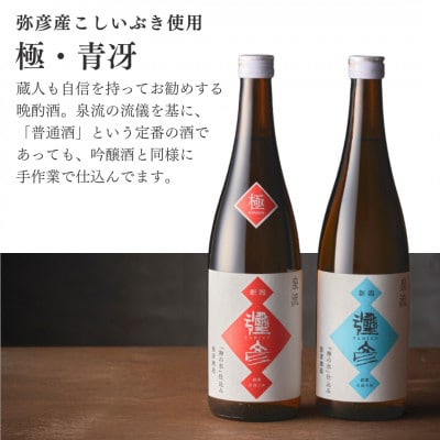 泉流 彌彦 晩酌セット 日本酒飲み比べセット 弥彦村産こしいぶき使用 普通酒 新潟県 弥彦村
