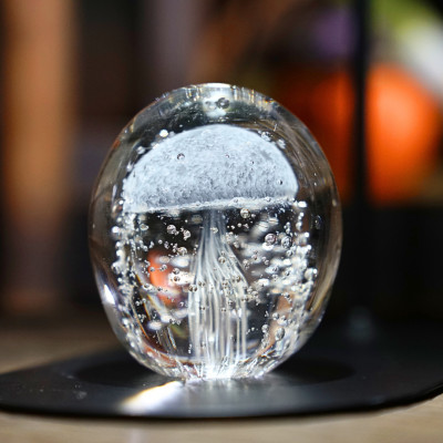 くらげオーナメント【白】ガラス細工 飾り 新潟県 弥彦村