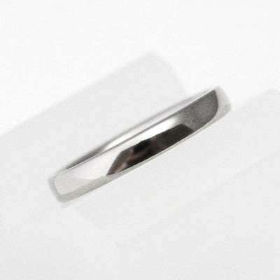 純チタン甲丸リング(幅2.5mm)9号