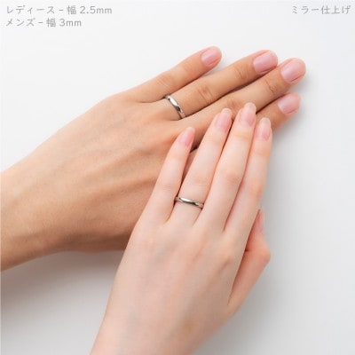 【セミオーダー】純チタン甲丸リング