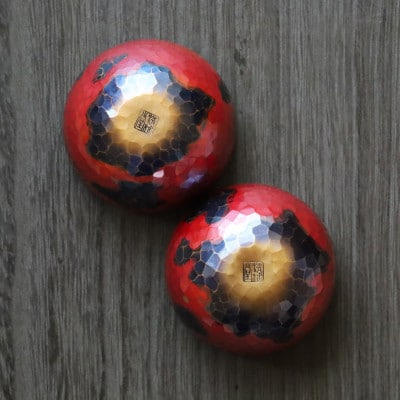 銅製 茜色 ぐい呑み(60ml) 手作り 冷たい 日本酒 贈答品 新潟県 弥彦村