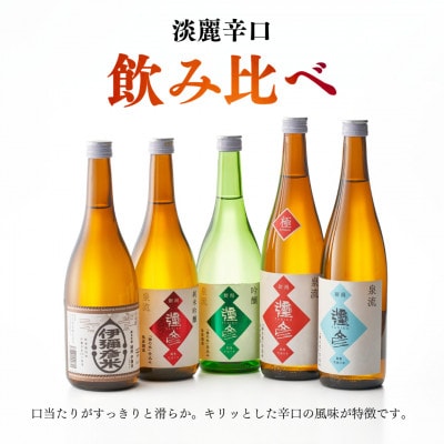 泉流 彌彦 淡麗辛口飲み比べセット(720ml5本) 日本酒飲み比べセット 弥彦酒造 新潟県 弥彦村