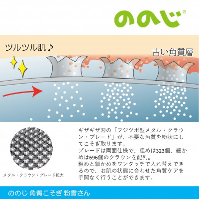 ののじ　角質こそぎ粉雪さん K-H02a