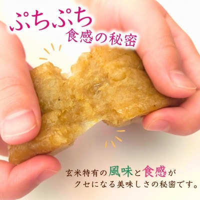 ぷちぷち食感がたまらない「発芽玄米餅」　4袋　新潟県弥彦村産「こがねもち」100%使用