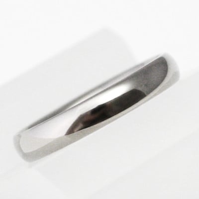 純チタン甲丸リング(幅3mm)11号