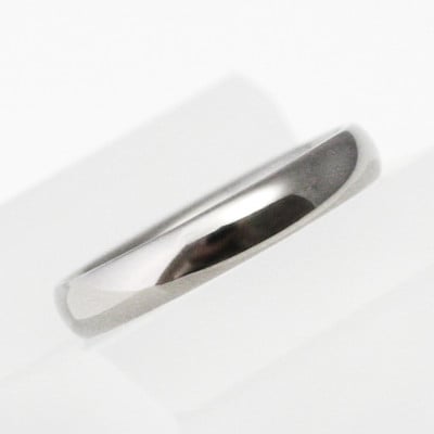 純チタン甲丸リング(幅3mm)12号