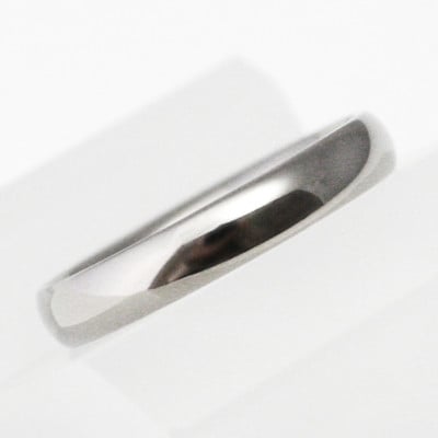 純チタン甲丸リング(幅3mm)15号
