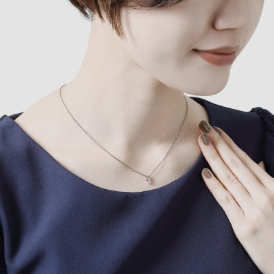 純チタンクロスプチペンダント ネックレス 変色しにくい ギフト 大人 かわいい 新潟県 弥彦村【配送不可地域：沖縄県】