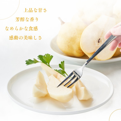 弥彦産 「西洋なしの貴婦人」ルレクチエ 6～8玉(3kg) 新潟県 弥彦村【配送不可地域：離島・北海道・沖縄県・中国・四国・九州】