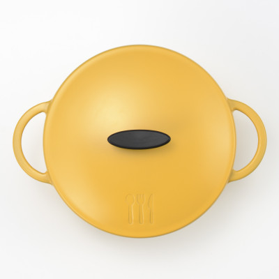 栗原はるみ うまみ鍋 22cm(マスタード) 炊飯も可能 焦げ付きにくい アルミ素材 新潟県 弥彦村