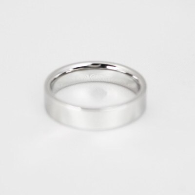 純チタン平打リング(幅2.5mm)11号