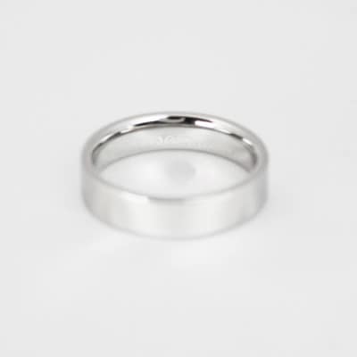 純チタン平打リング(幅2.5mm)14号