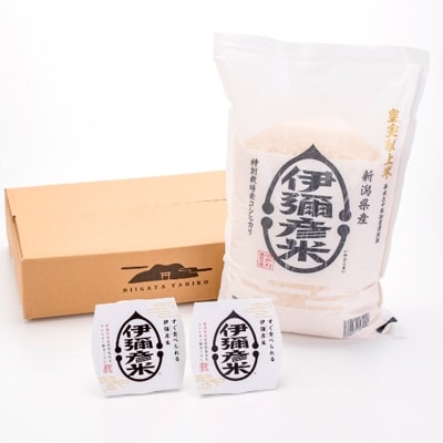 【伊彌彦米とパックごはんセット】精米5kg×1袋 パックごはん2パック ブランド米 新潟県 弥彦村