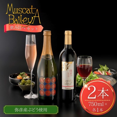 弥彦村産ぶどう　赤ワイン・マスカットベイリーA 　弥彦セット