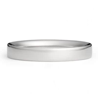 純チタン平打リング(幅3mm)9号