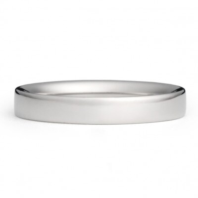 純チタン平打リング(幅3mm)10号